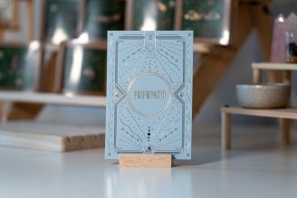 Line of Heart Friendship Affirmation / Intention Card Large